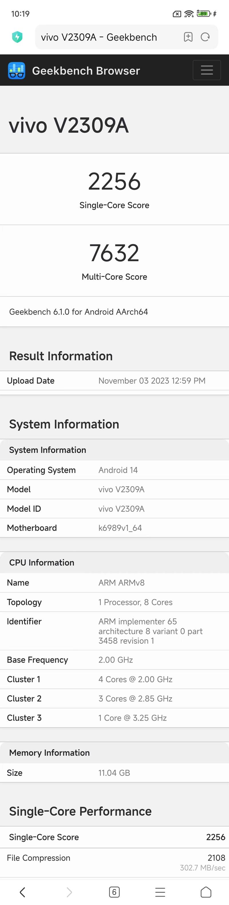 9810处理器geekbench