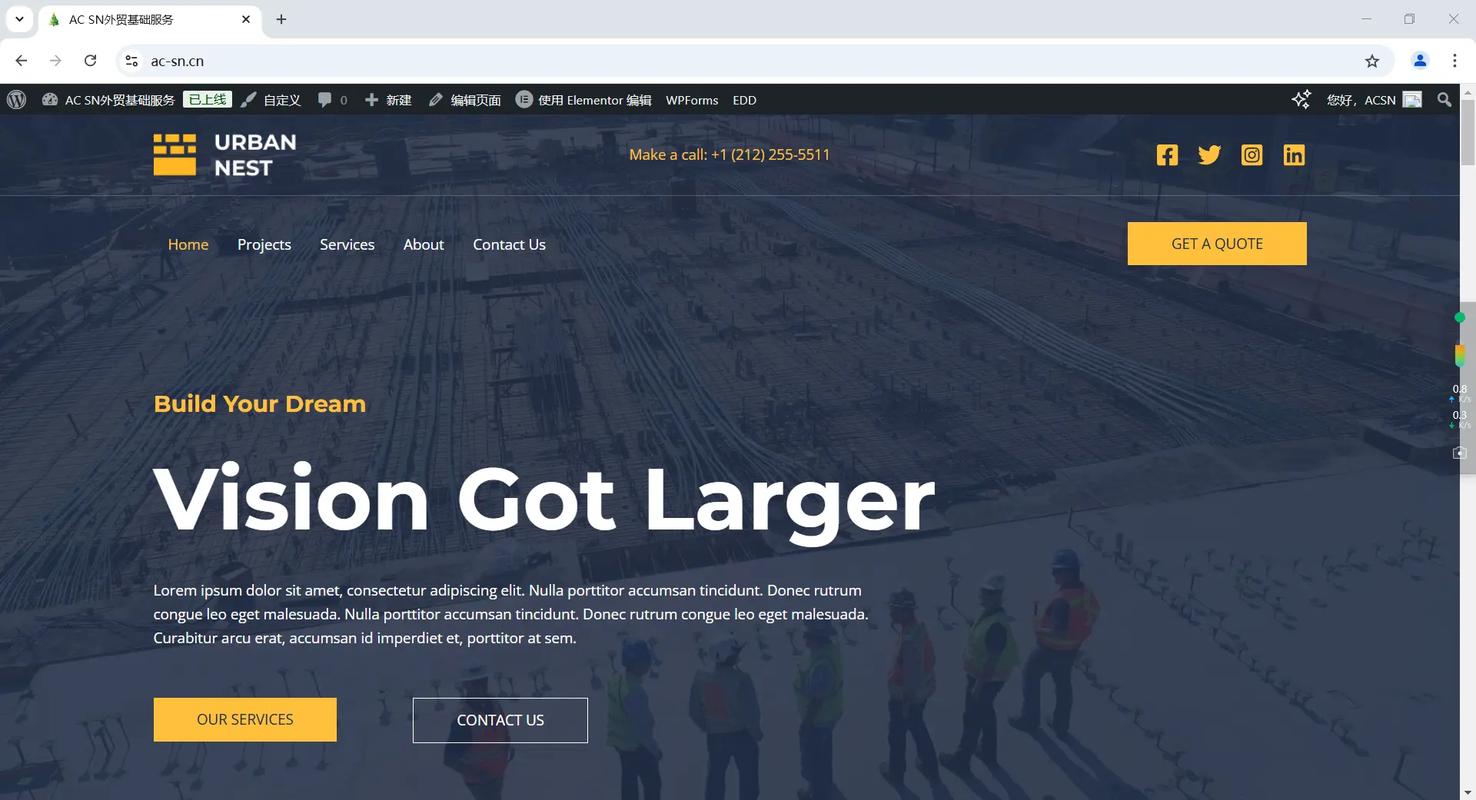 wordpress建的网站