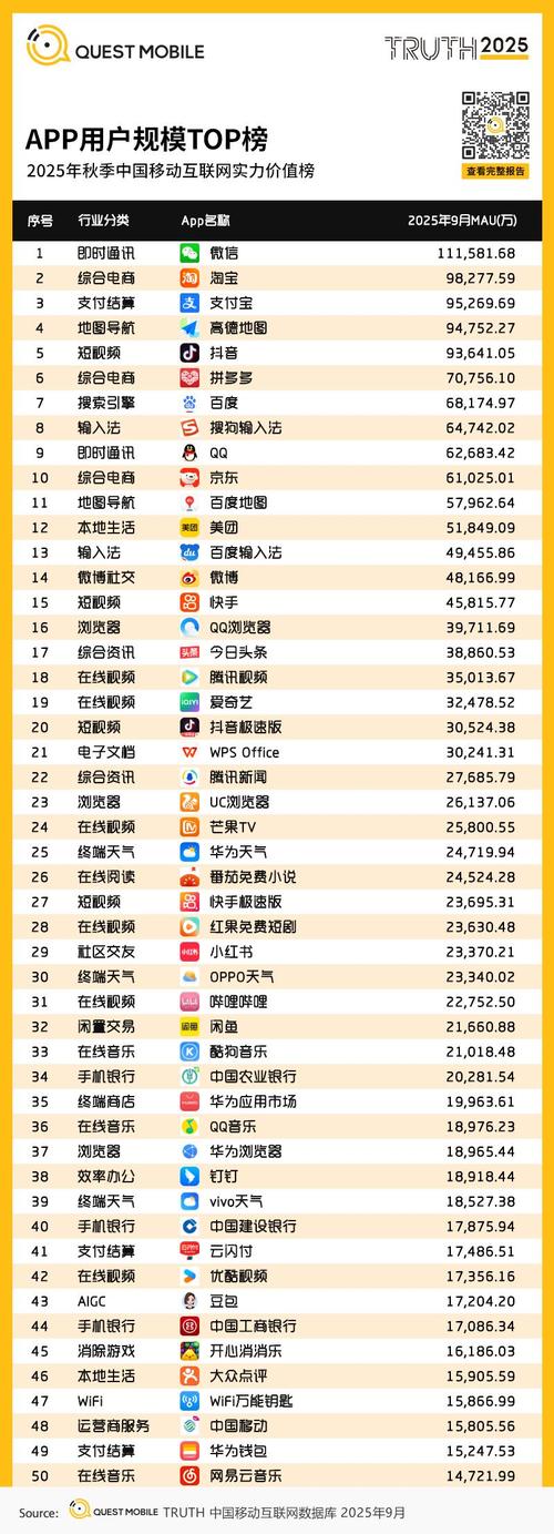 2025互联网支付榜单
