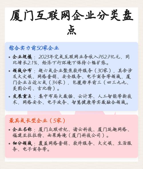 厦门 互联网公司 统计